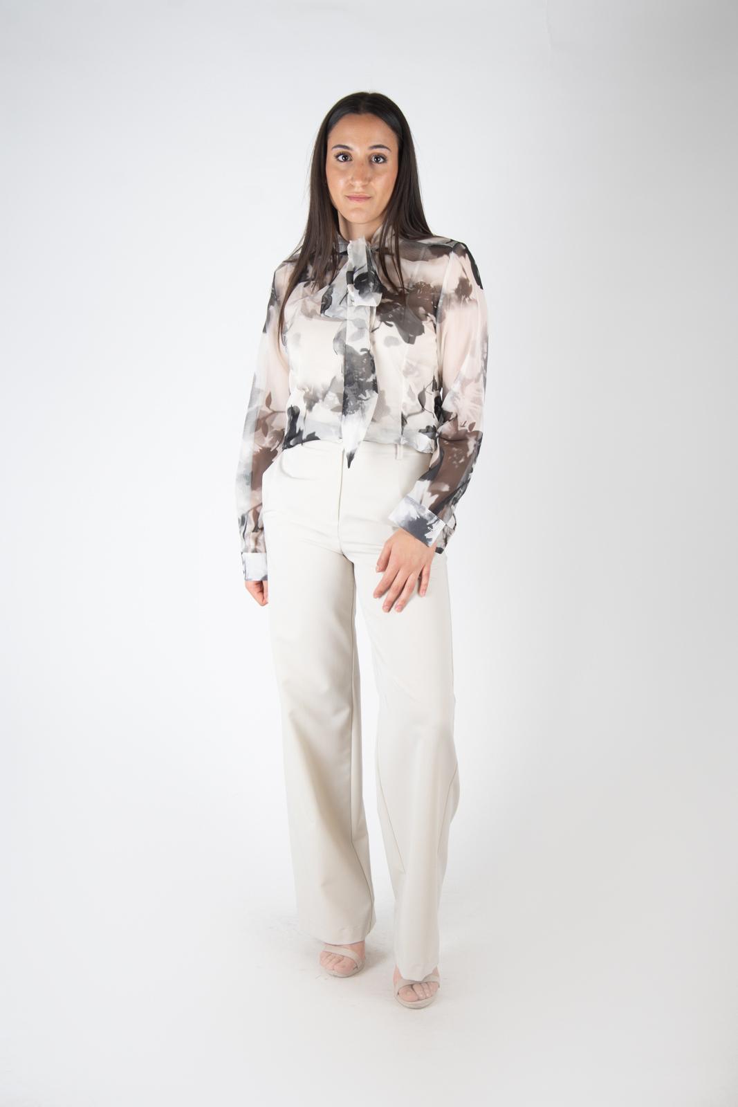 SusyMix èlite Camicia fantasia collo con fiocco EL2407 01 Susy Mix èlite 