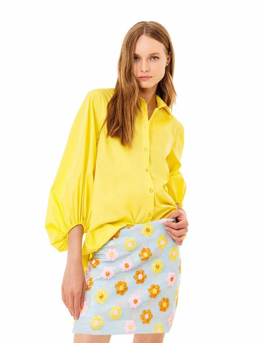 Ji Jil Blusa in chiffon spalla scesa JPE24BL0280CH005 0413 Ji Jil 
