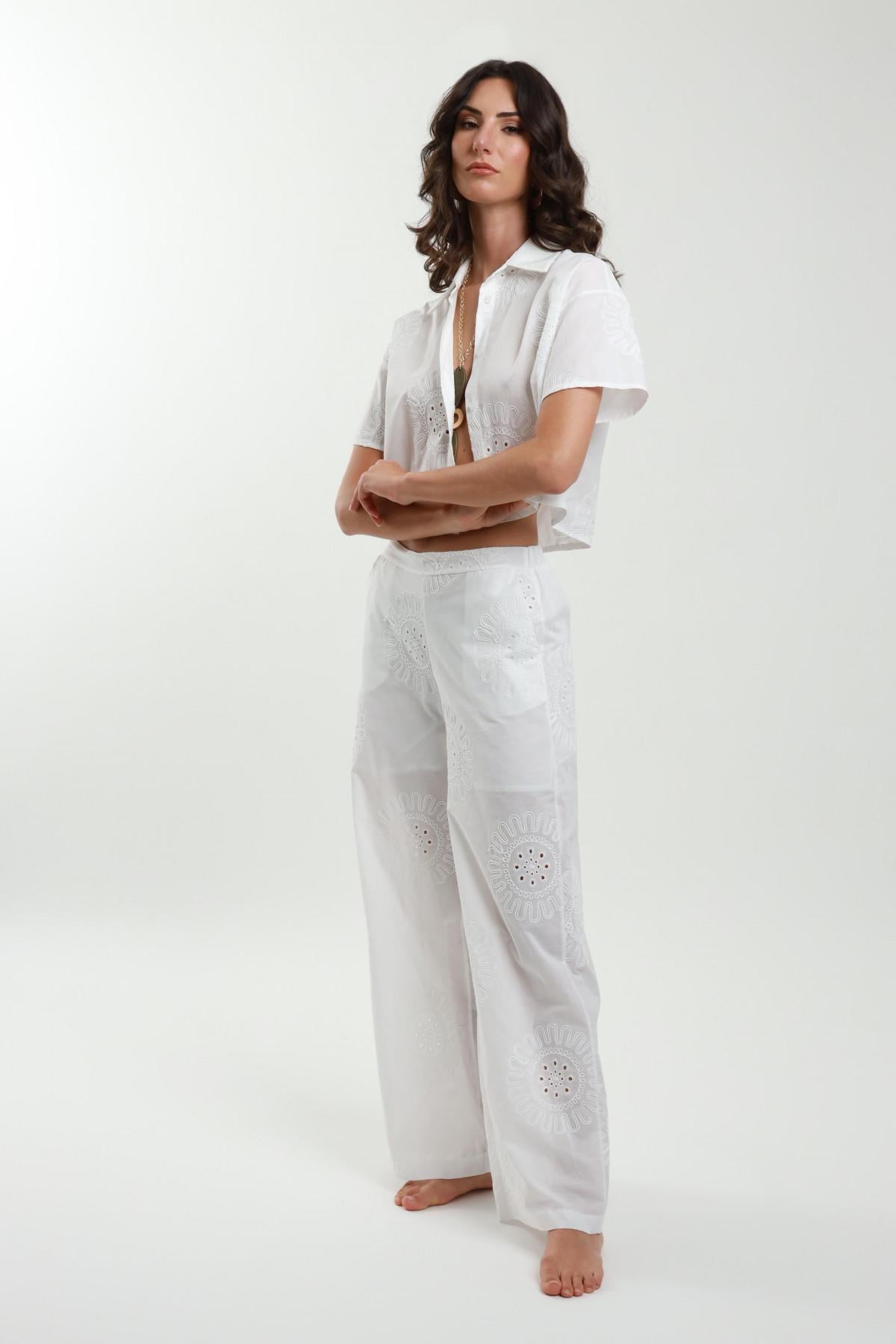 Susymix Pantalone in pizzo Sangallo 11443 RICAMO 01 Susy Mix 