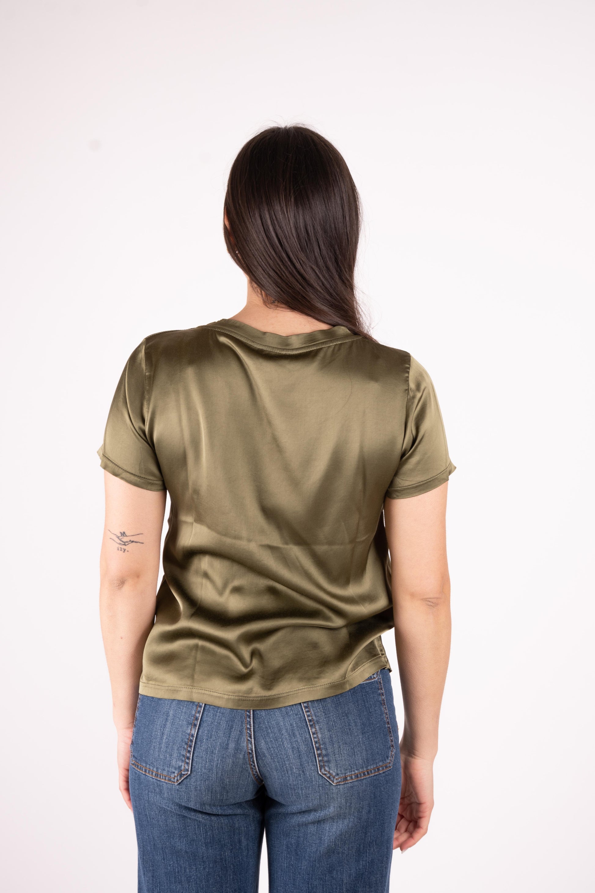 Susy Mix T-Shirt basic in raso FA705BU 01 Susy Mix 