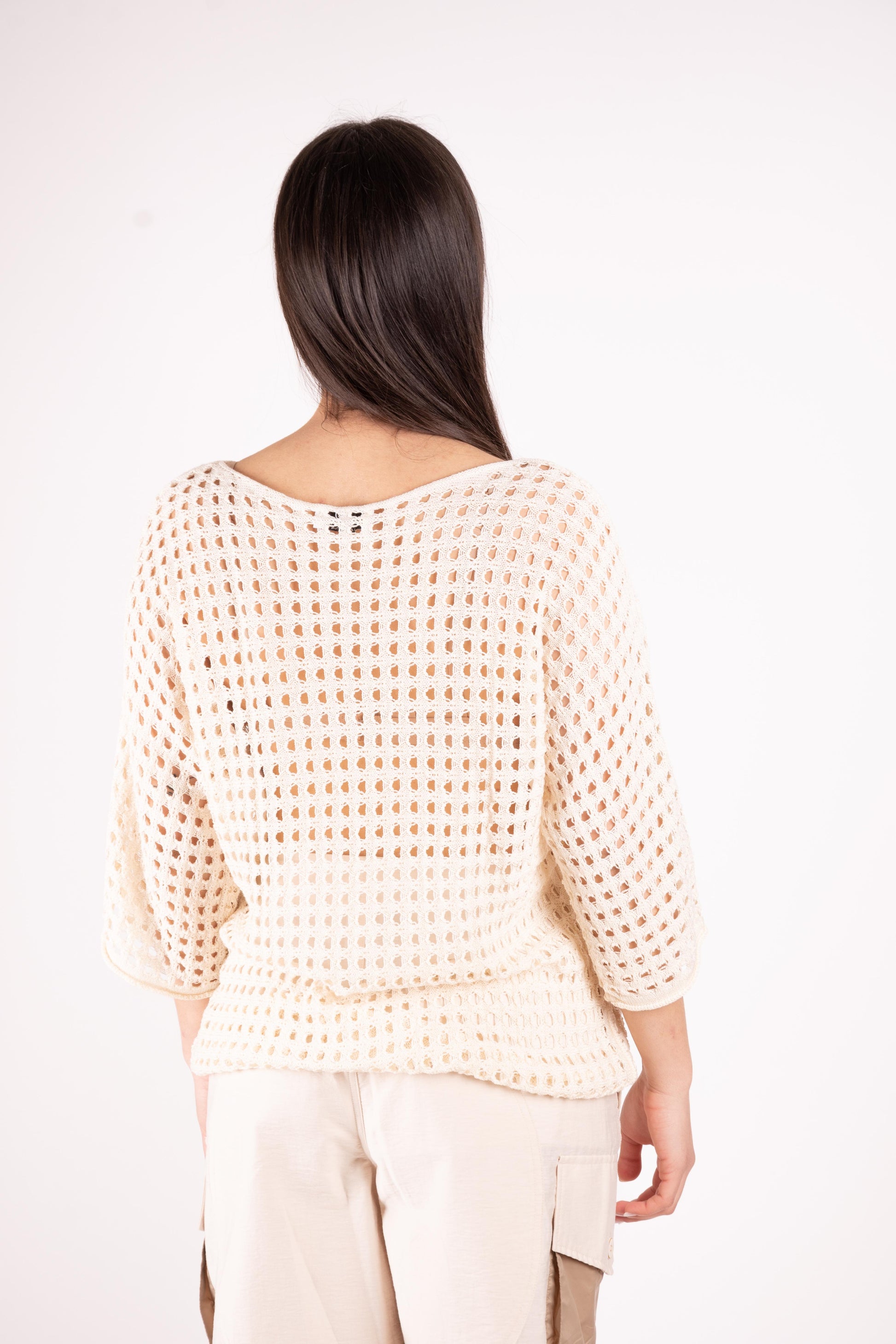 Fracomina Maglia in misto viscosa traforata FJ25ST7011K410O7 B59 Fracomina Easy chic 