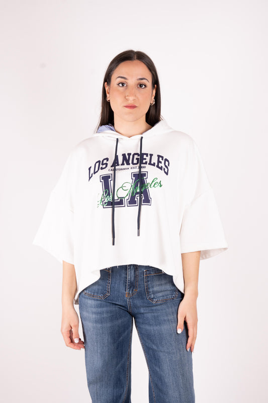 SusyMix Felpa con cappuccio College SH000915 01 Susy Mix 