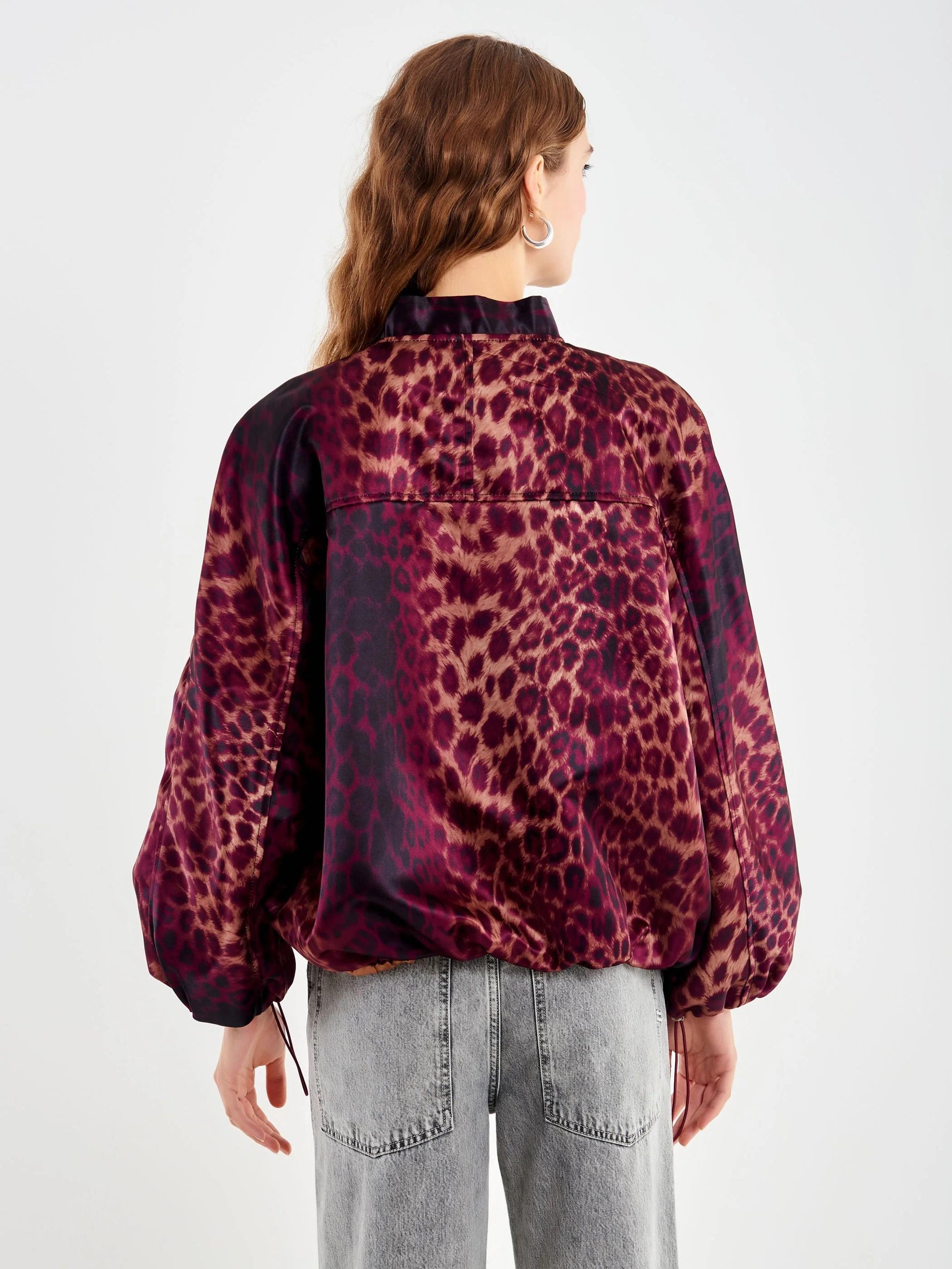 Vicolo Bomber animalier in raso TF0652 01 Vicolo 