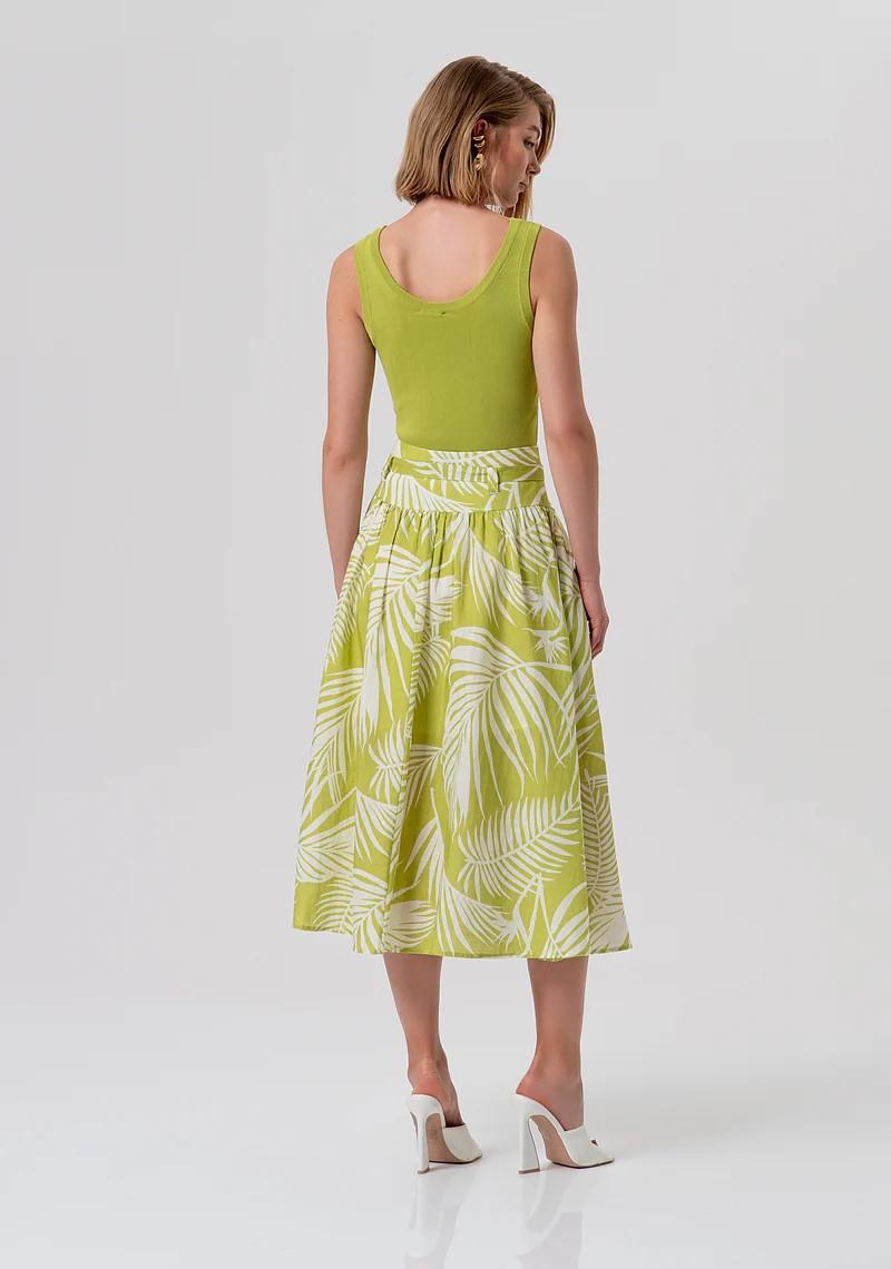 FRACOMINA GONNA AMPIA STAMPA BOTANICAL FR26SG2008W835R8 M36 Fracomina Preview 