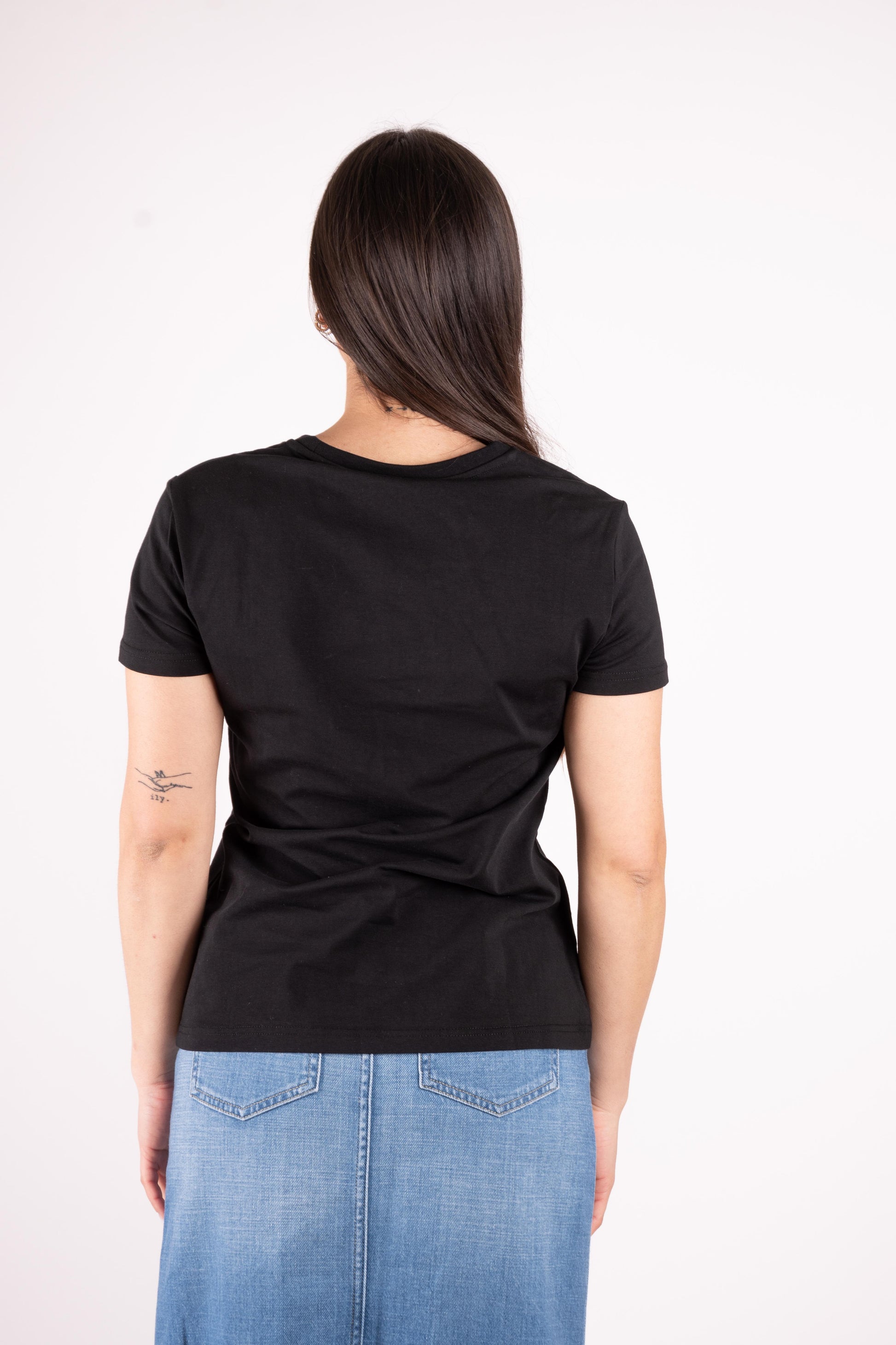Fracomina T-Shirt basic logo un strass FP25ST3004J401N5 053 Fracomina Jeans 