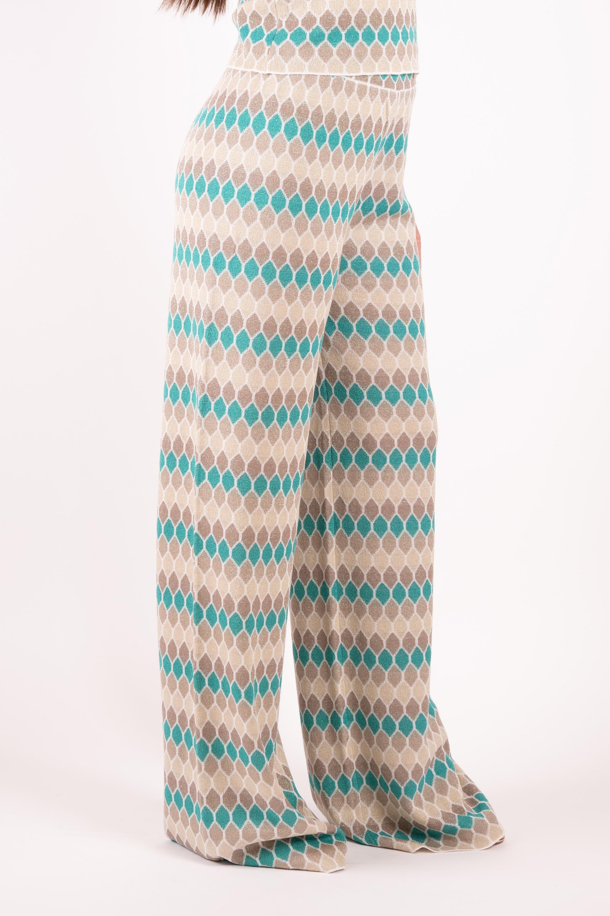 Fracomina Pantalone fantasia geometrica lurex FS25SV3011K414F8 210 Fracomina Main 