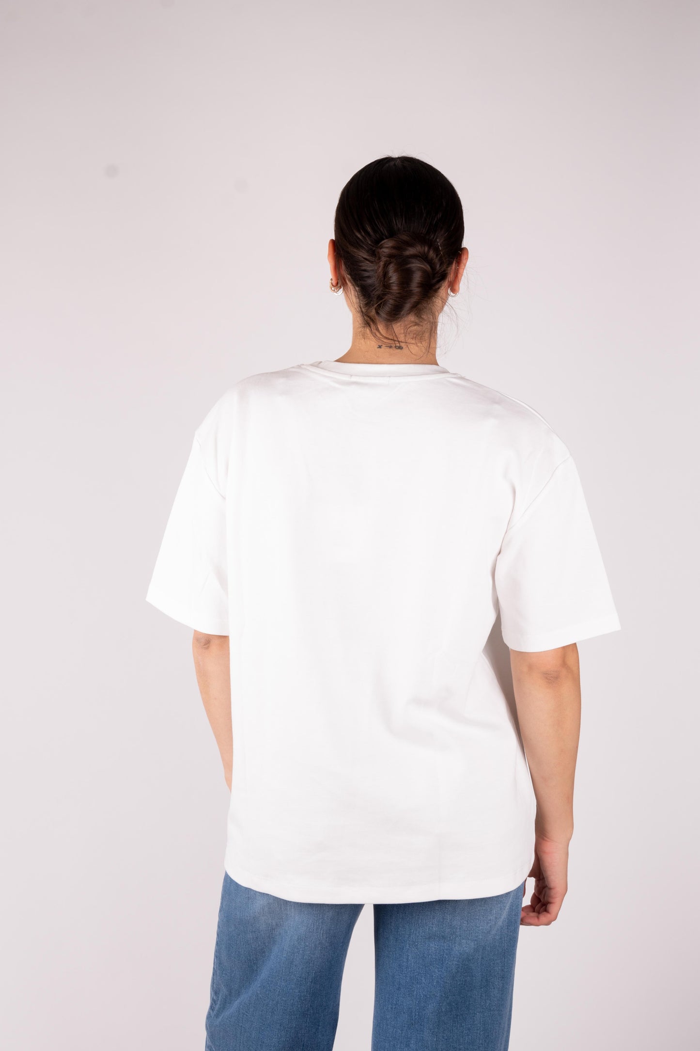 Lumina T-Shirt oversize bicchiere strass LC240547 01 LUMINA 