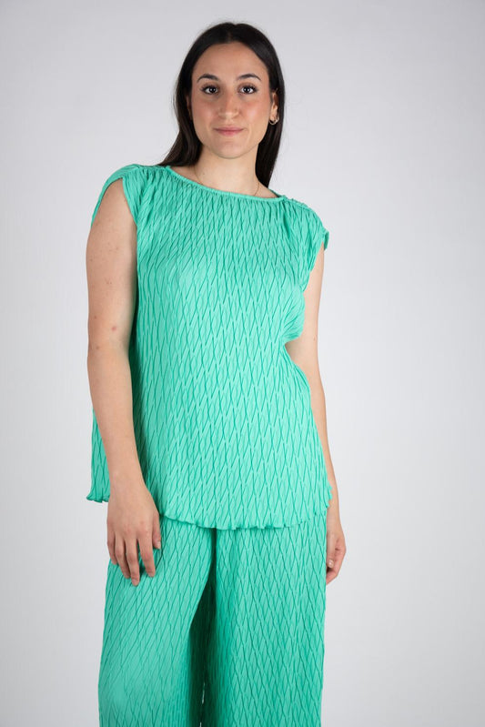 Ji Jil Blusa plissè irregolare JPE24BL2470GG0047 0077 Ji Jil 