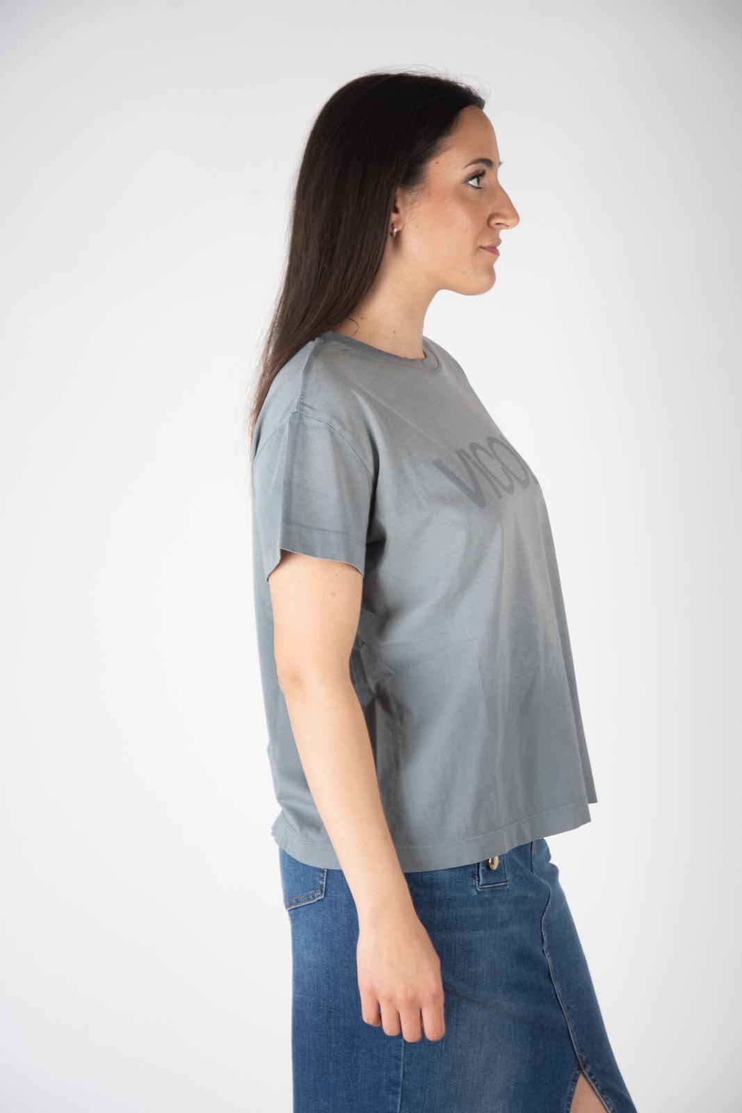 Vicolo T-shirt stone washed logo RB0157 02 Vicolo 
