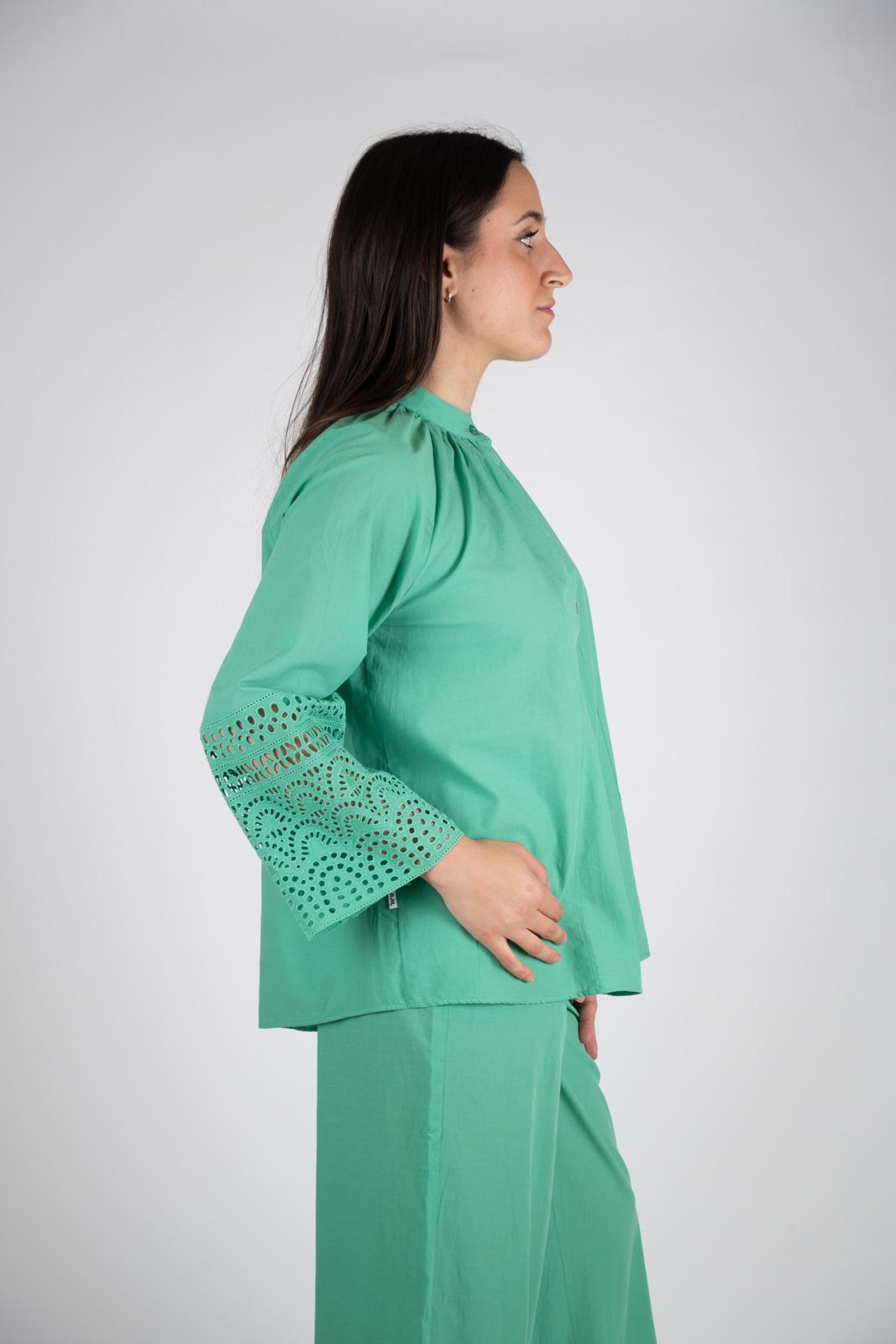 Ji Jil Camicia manica in pizzo San Gallo JPE24CA1570PP0085 0077 Ji Jil 