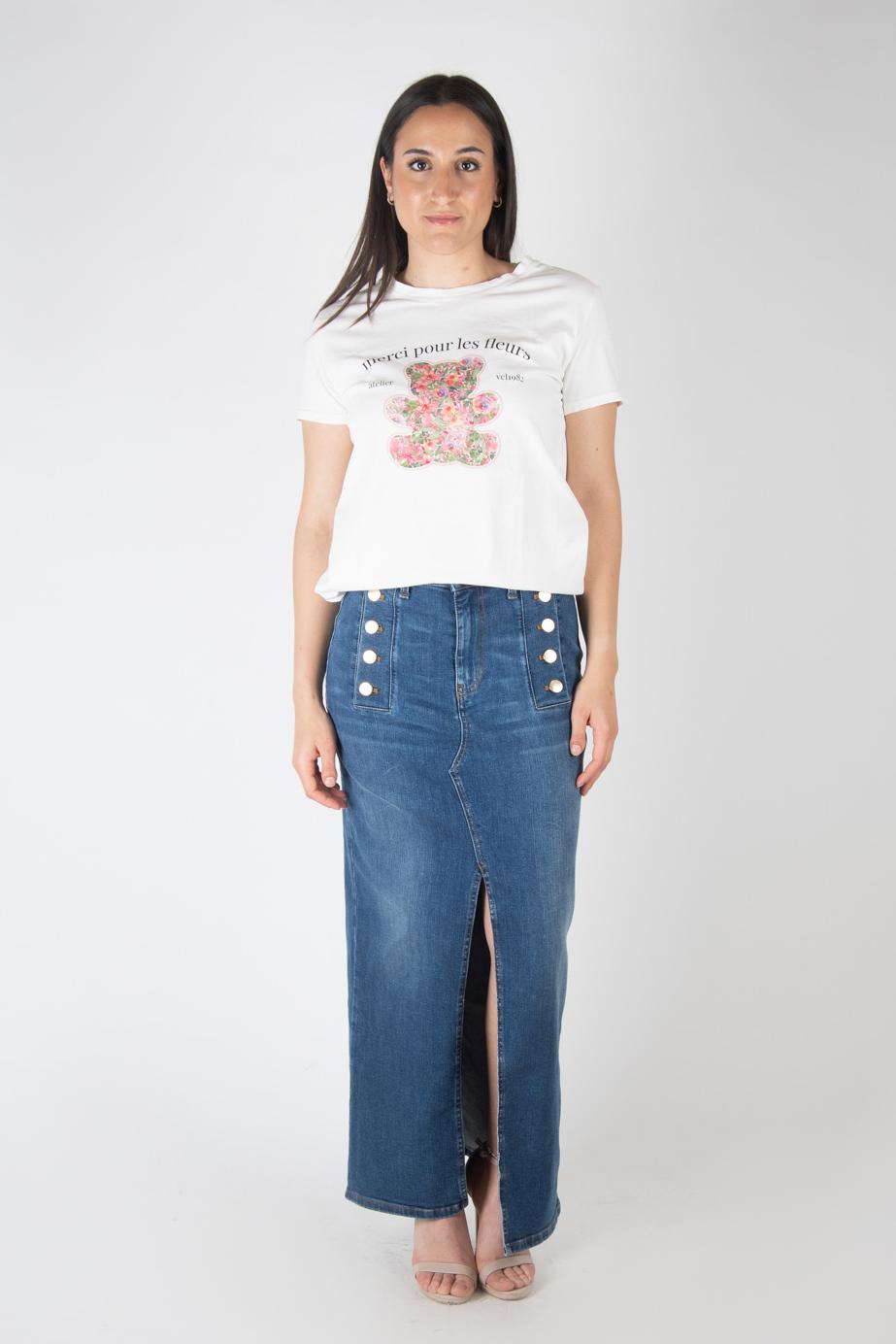 Vicolo T- Shirt orsetto floreale RB0646 01 Vicolo 