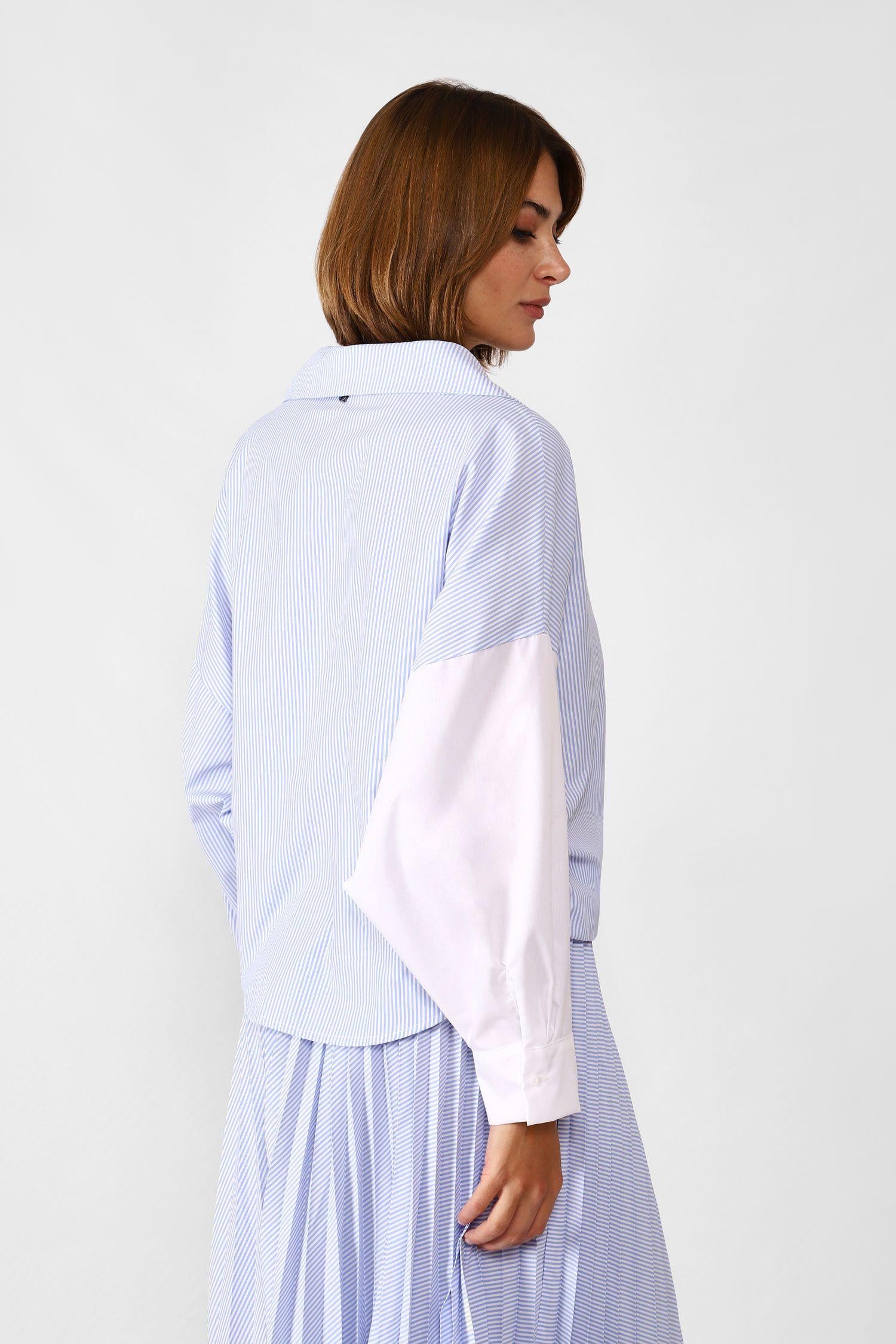 Dixie Camicia oversize bicolore C319J024A 01 Dixie 