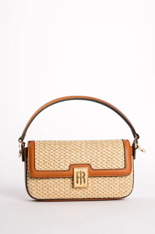 FRACOMINA BORSA A SPALLA DOPPIO TESSUTO CON TRACOLLA STACCABILE FB26SB3002P46001 M41 Fracomina Bags 