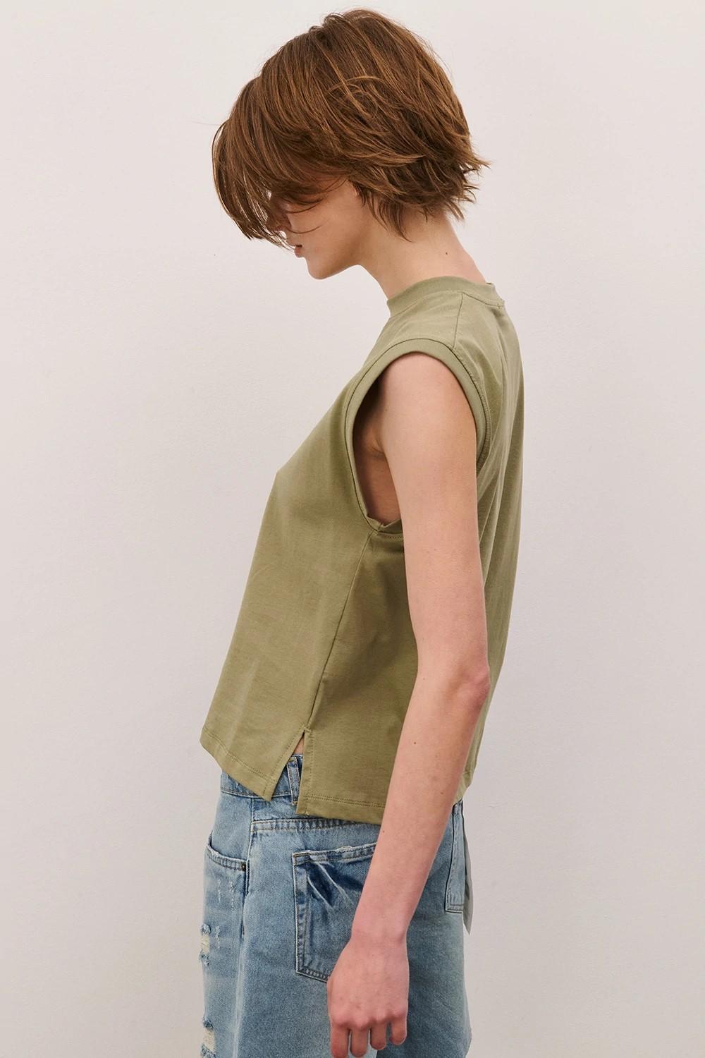 TWO WAY T-SHIRT IN COTONE MONOSPALLA TS26SGI42 02 TWO WAY 