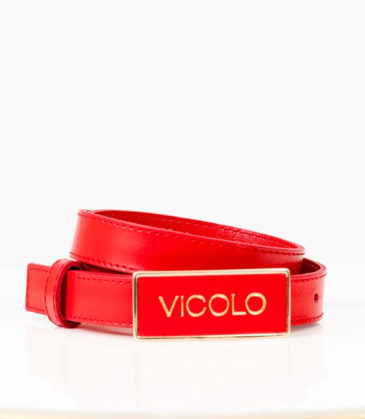 Vicolo Cintura fibbia pelle logo AB0036 02 Vicolo 