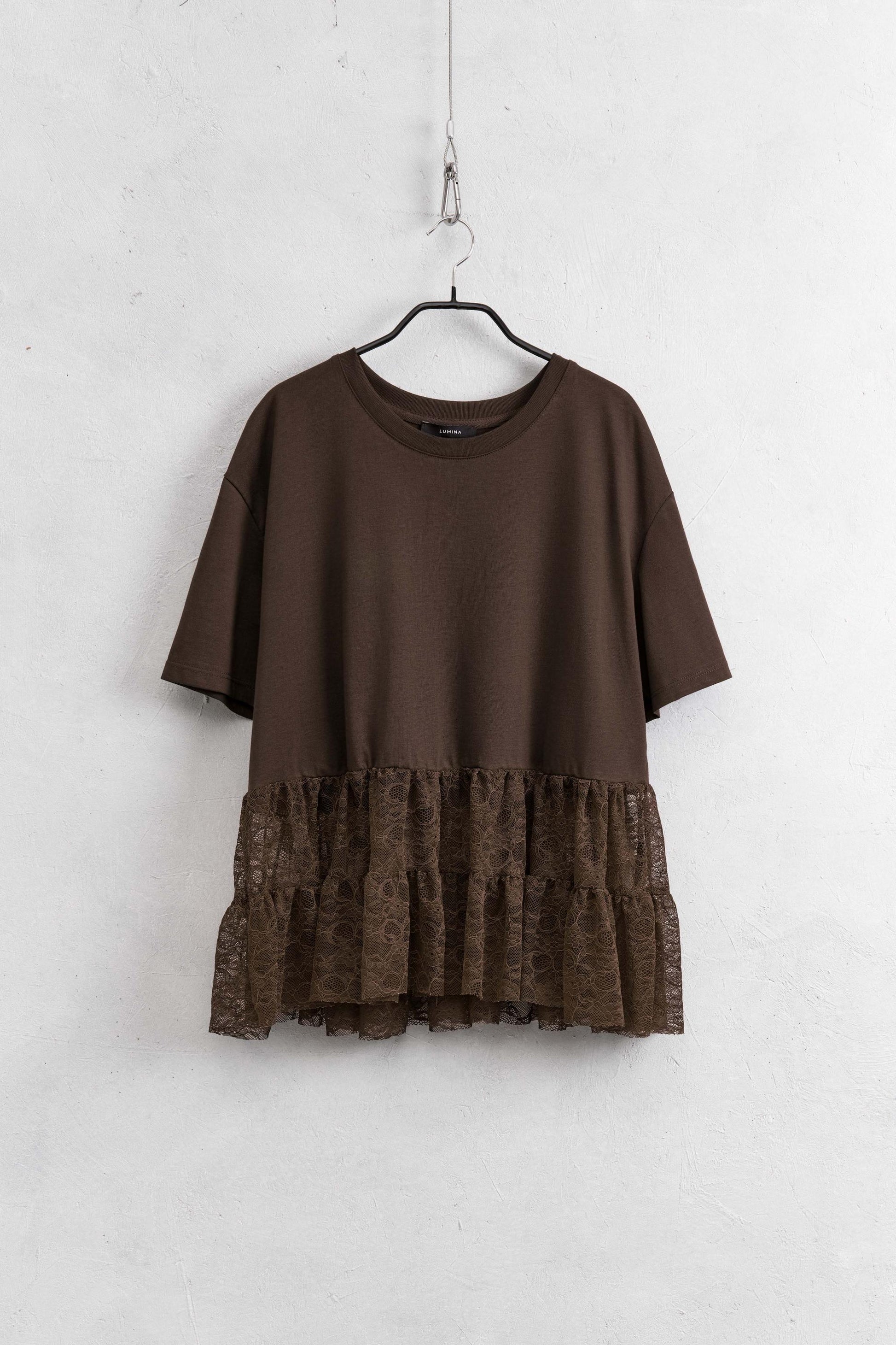 Lumina Maglia oversize con pizzo al fondo LD3714 02 LUMINA 