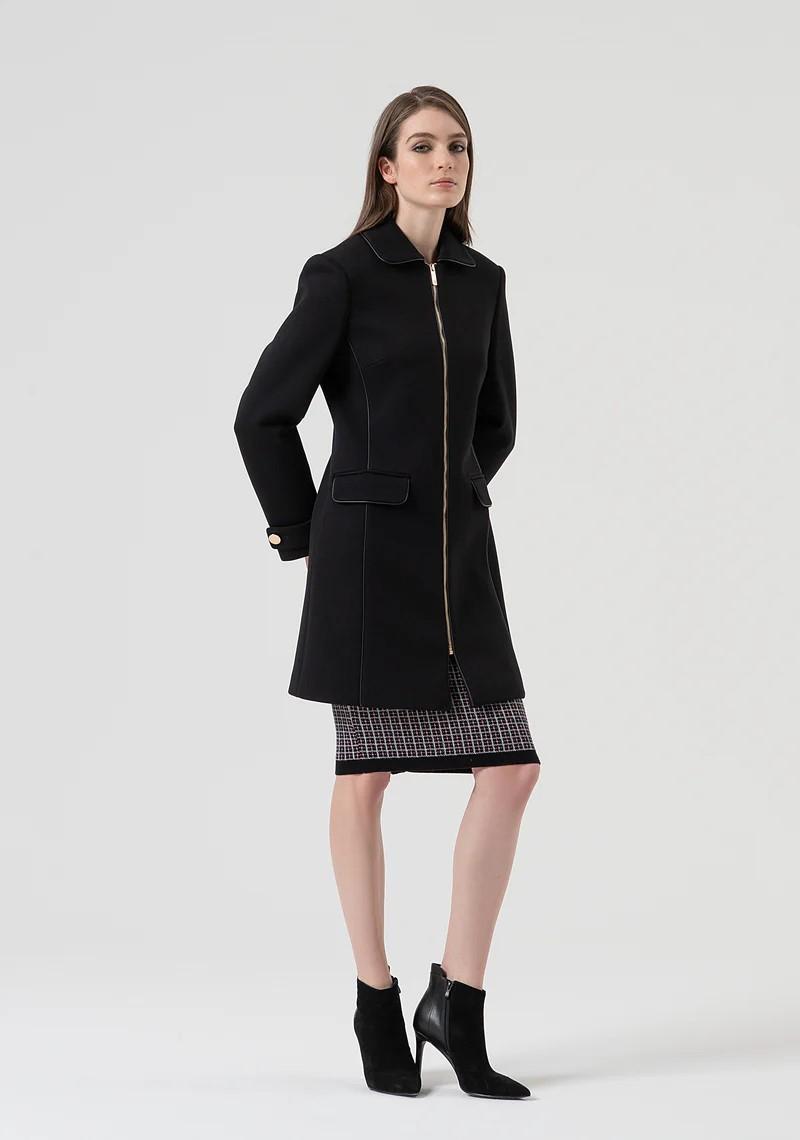 Fracomina Cappotto slim con zip FR25WC1006W809W4 053 Fracomina Preview 