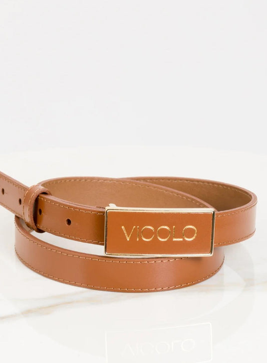 Vicolo Cintura fibbia pelle logo AB0036 03 Vicolo 