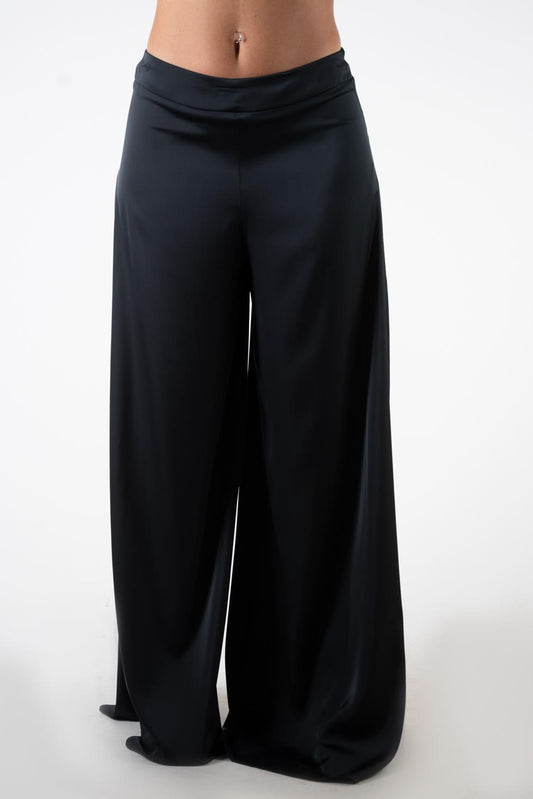 Susy Mix Pantalone palazzo in raso P0678ST602 01 Susy Mix 