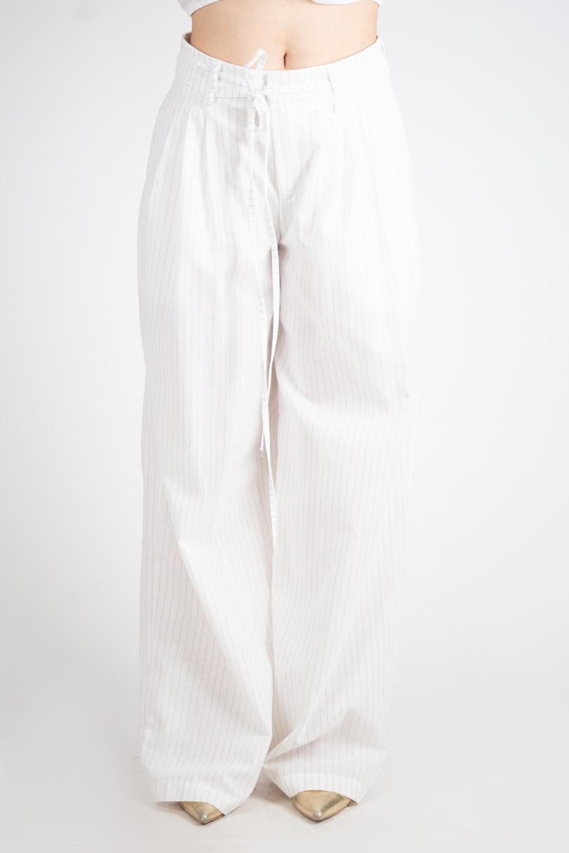 Lumina Pantalone laccetti gamba larga L8662 02 LUMINA 