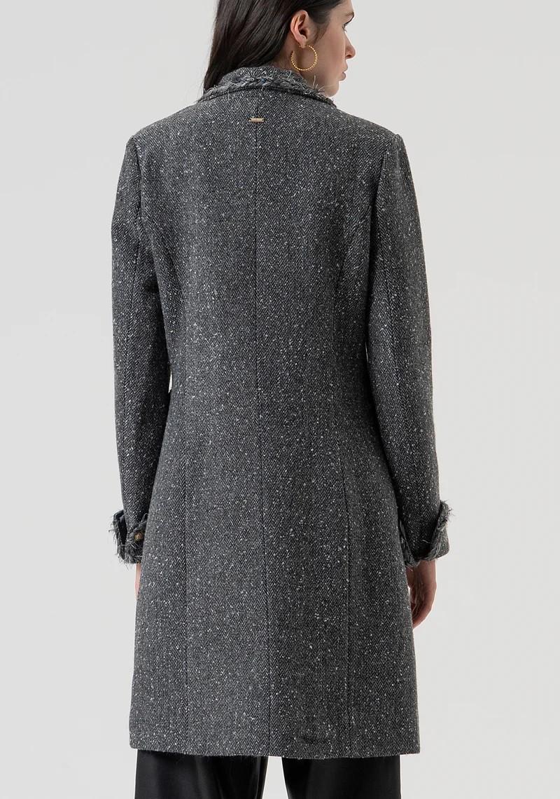 Fracomina Cappotto doppiopetto tweed FR25WC1008W810J1 159 Fracomina Preview 