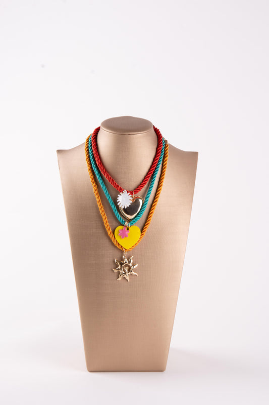 Chili Collana Multi cordoncini con charm COLLANA 07/25 01 Chili 