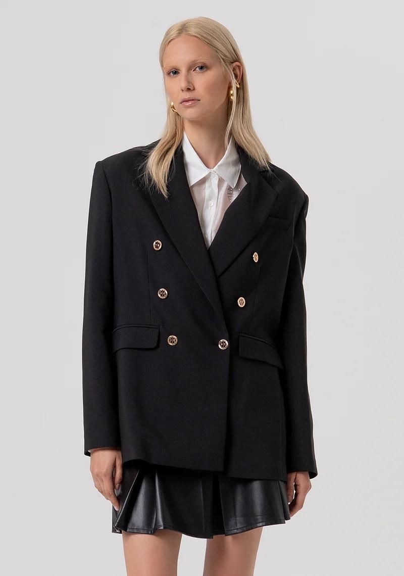 FRACOMINA BLAZER DOPPIOPETTO BOTTONI IN METALLO FR26SJ3001W42901 053 Fracomina Preview 