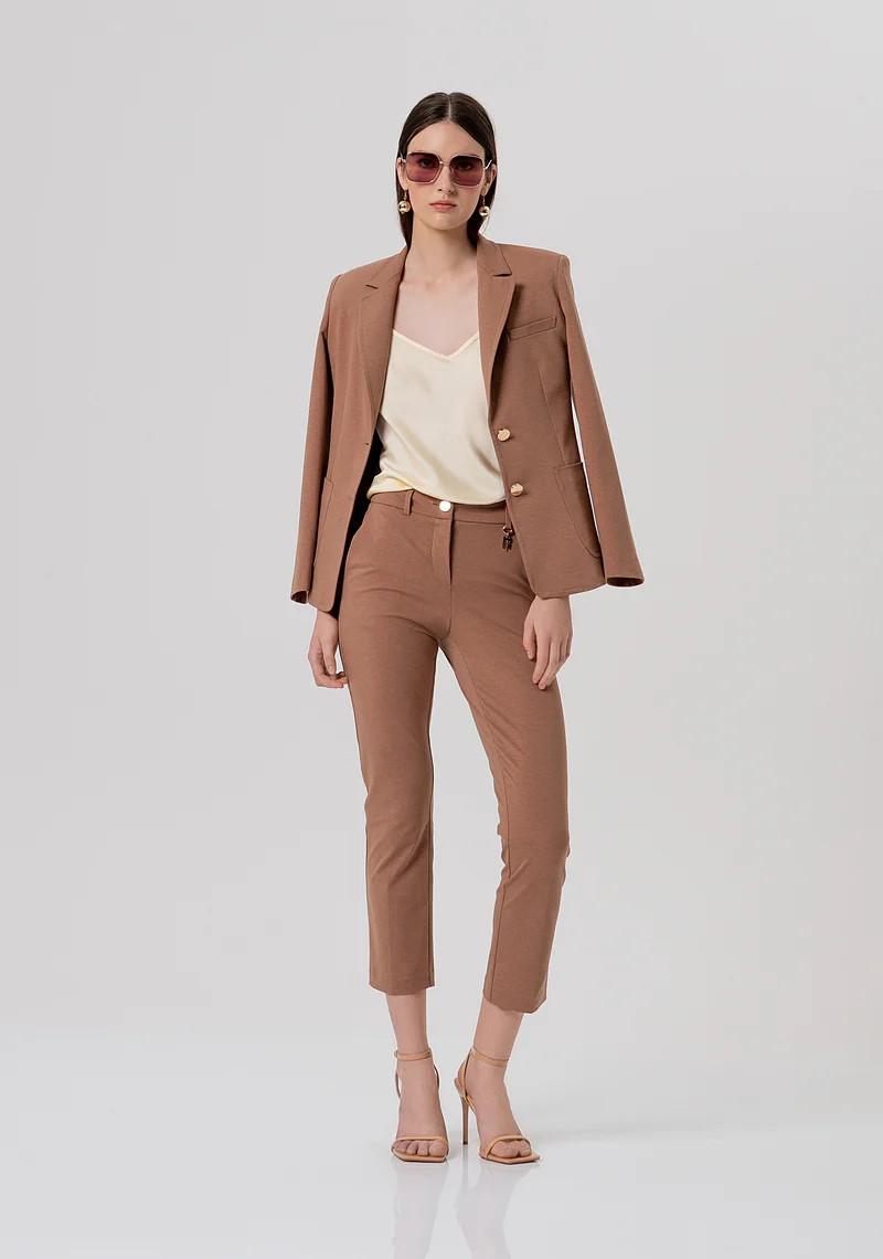 FRACOMINA PANTALONE PUNTO MILANO MODELLO CHINO ALLA CAVIGLIA FR26SV4003W51501 M07 Fracomina Preview 