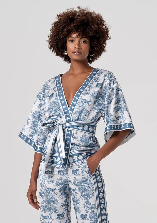 FRACOMINA KIMONO MANICA CORTA FANTASIA FS26SJ3008W459K5 083 Fracomina Main 