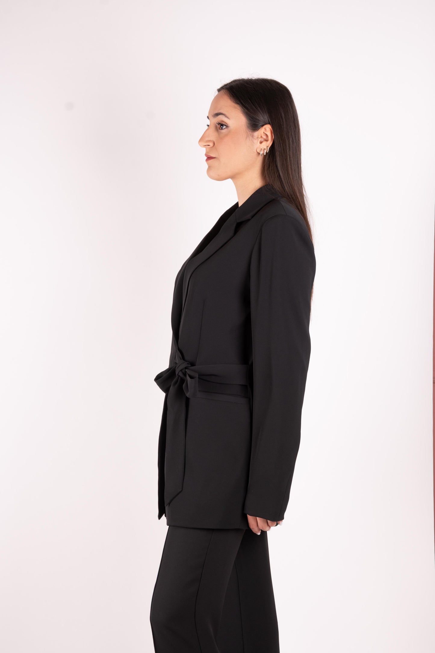 Fracomina Blazer lungo con fiocco FR25SJ3002W43601 053 Fracomina Preview 