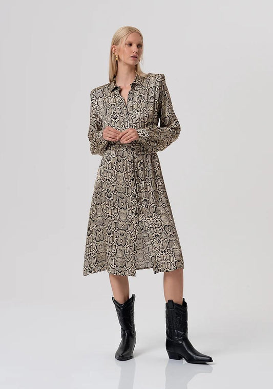 FRACOMINA CHEMISIRE RASO STAMPA ANIMALIER FR26SD2011W413L7 F64 Fracomina Preview 