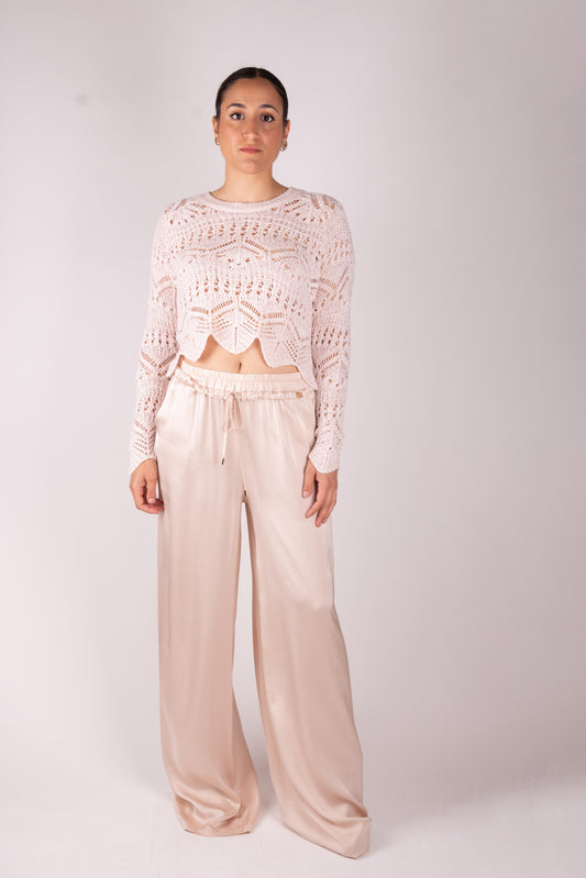 Fracomina Maglia crop traforata FJ25ST7010K457R6 E06 Fracomina Easy chic 