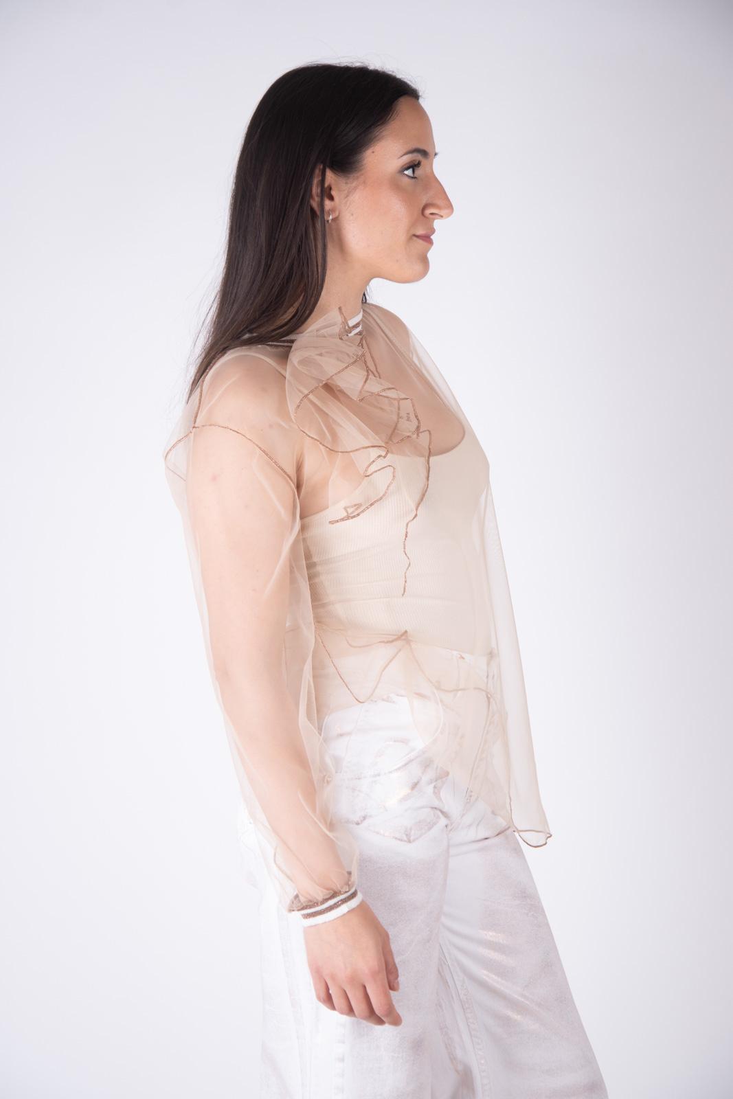 Susy mix èlite maglia in tulle con fiore 24074 01 Susy Mix èlite 