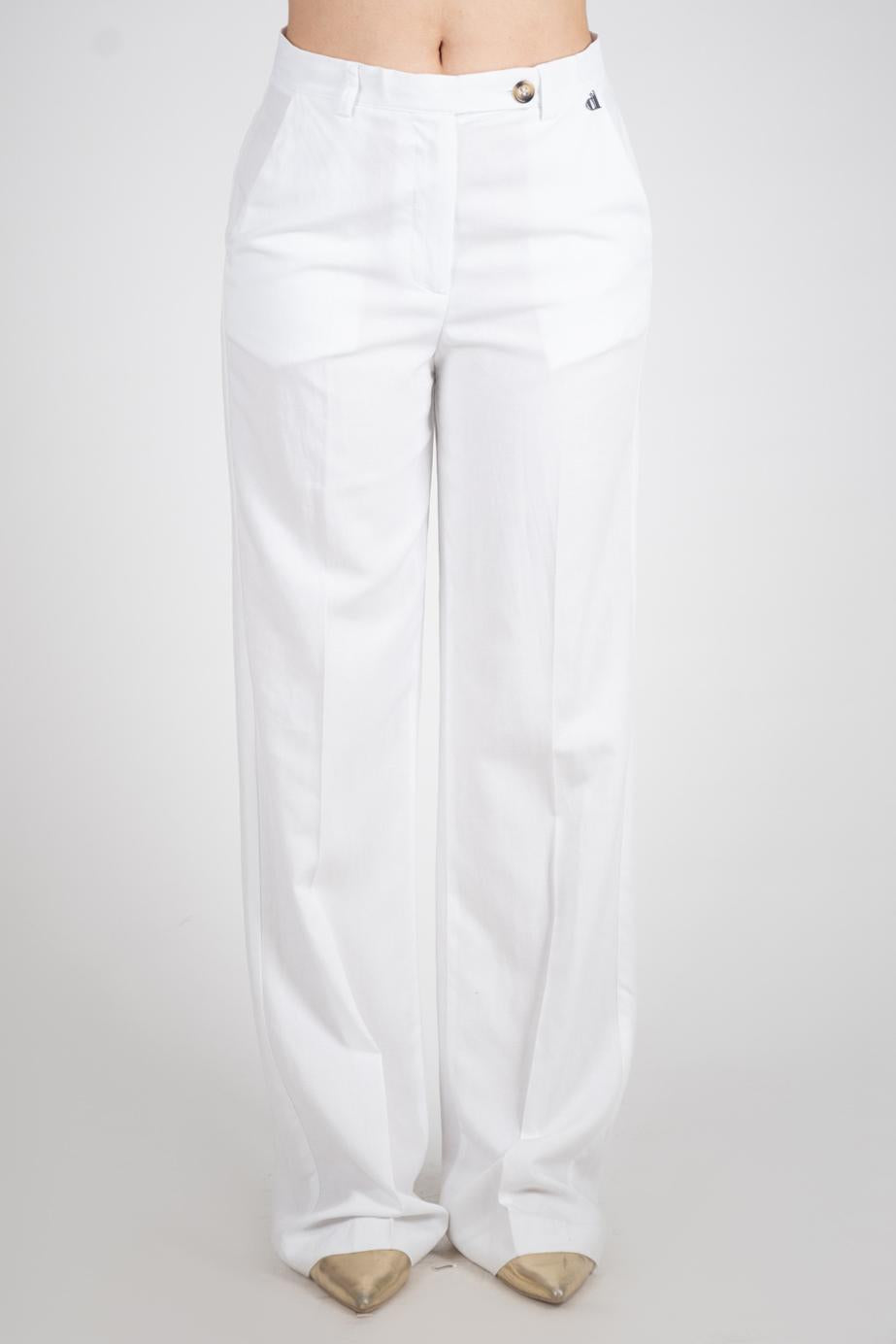 Dixie Pantalone lino gamba larga P845J026A 02 Dixie 
