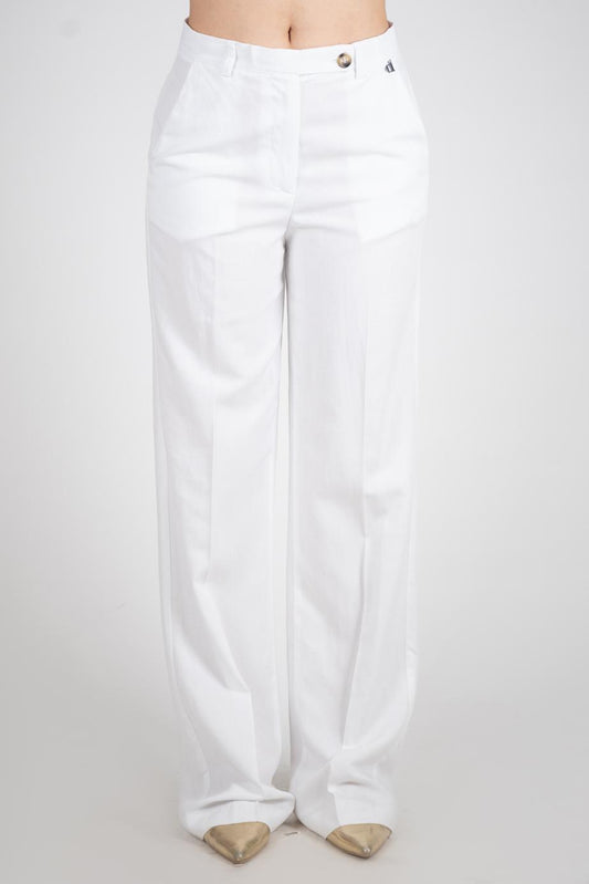 Dixie Pantalone lino gamba larga P845J026A 02 Dixie 