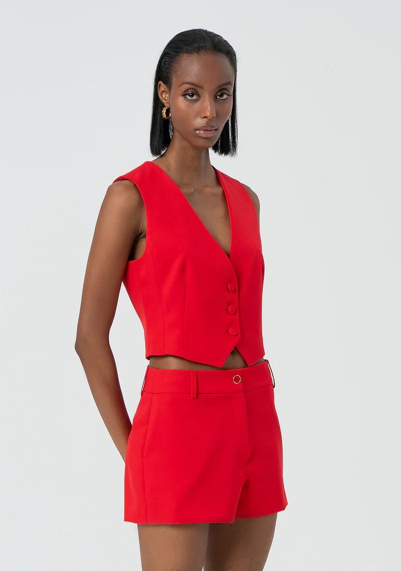 Fracomina Gilet cropped FR25SJ5009W42901 234 Fracomina Preview 