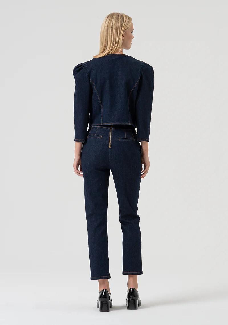 Fracomina Jeans chino con morsetto con zip posteriore FR25WV4007D46493 L23 Fracomina Preview 