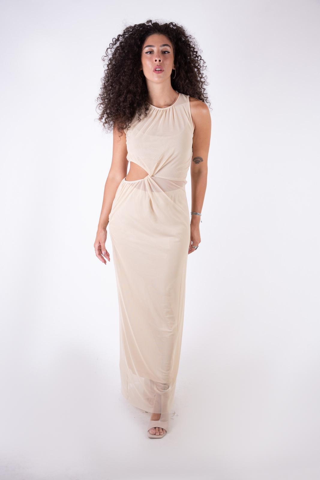 Susy Mix élite Abito lungo in tulle cut out S0910 01 Susy Mix èlite 