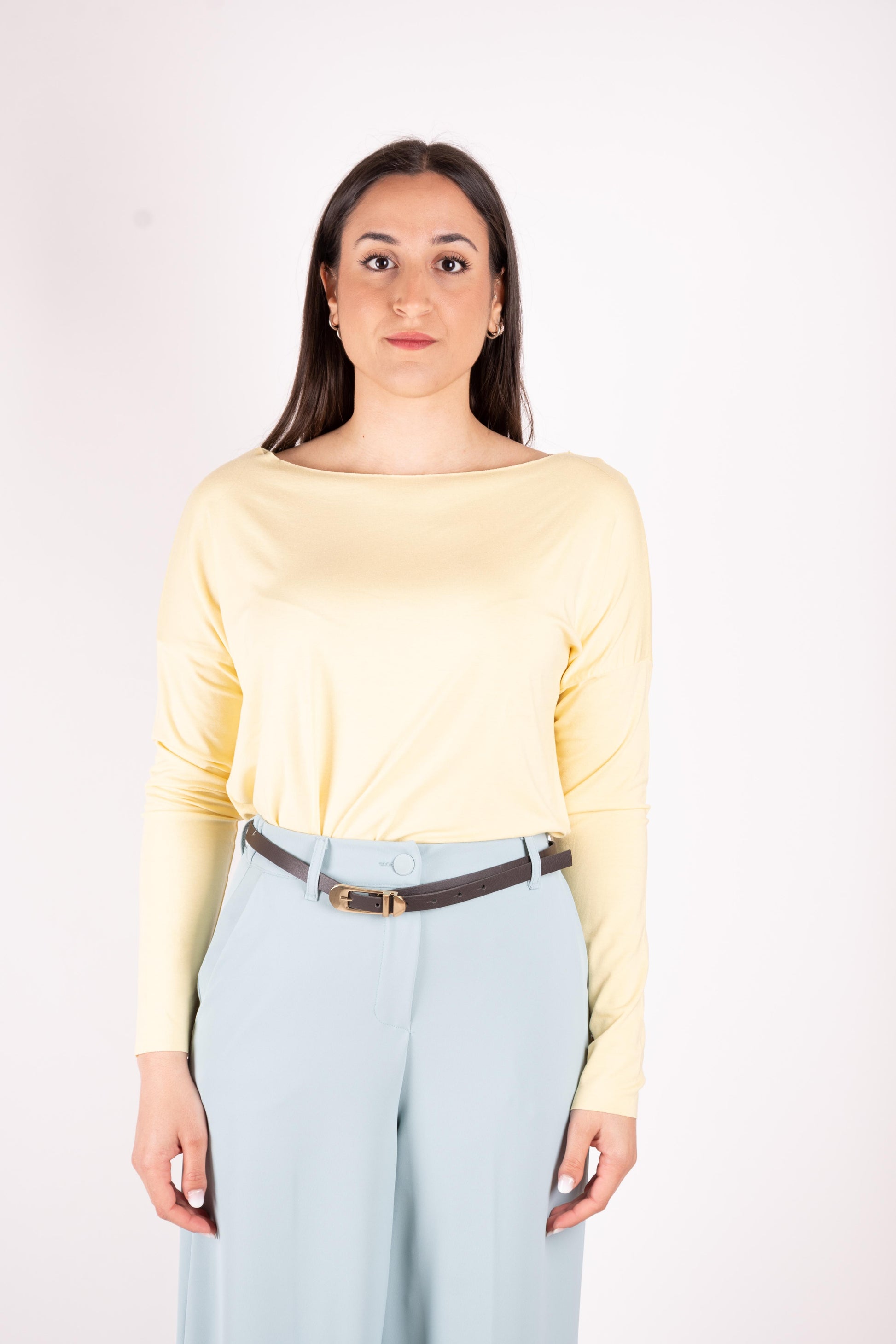 Susy Mix T-Shirt jersey oversize a taglio vivo B0923 07 Susy Mix 