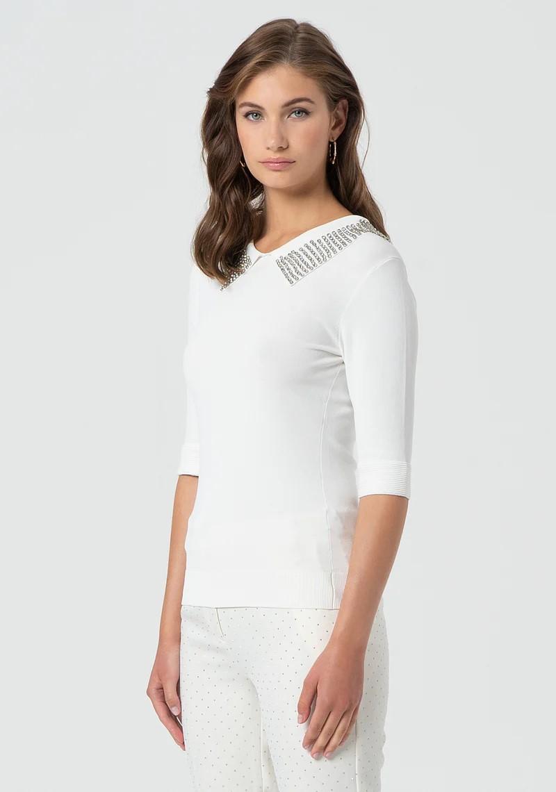 Fracomina Polo collo strass FR25ST7007K414R9 108 Fracomina Preview 