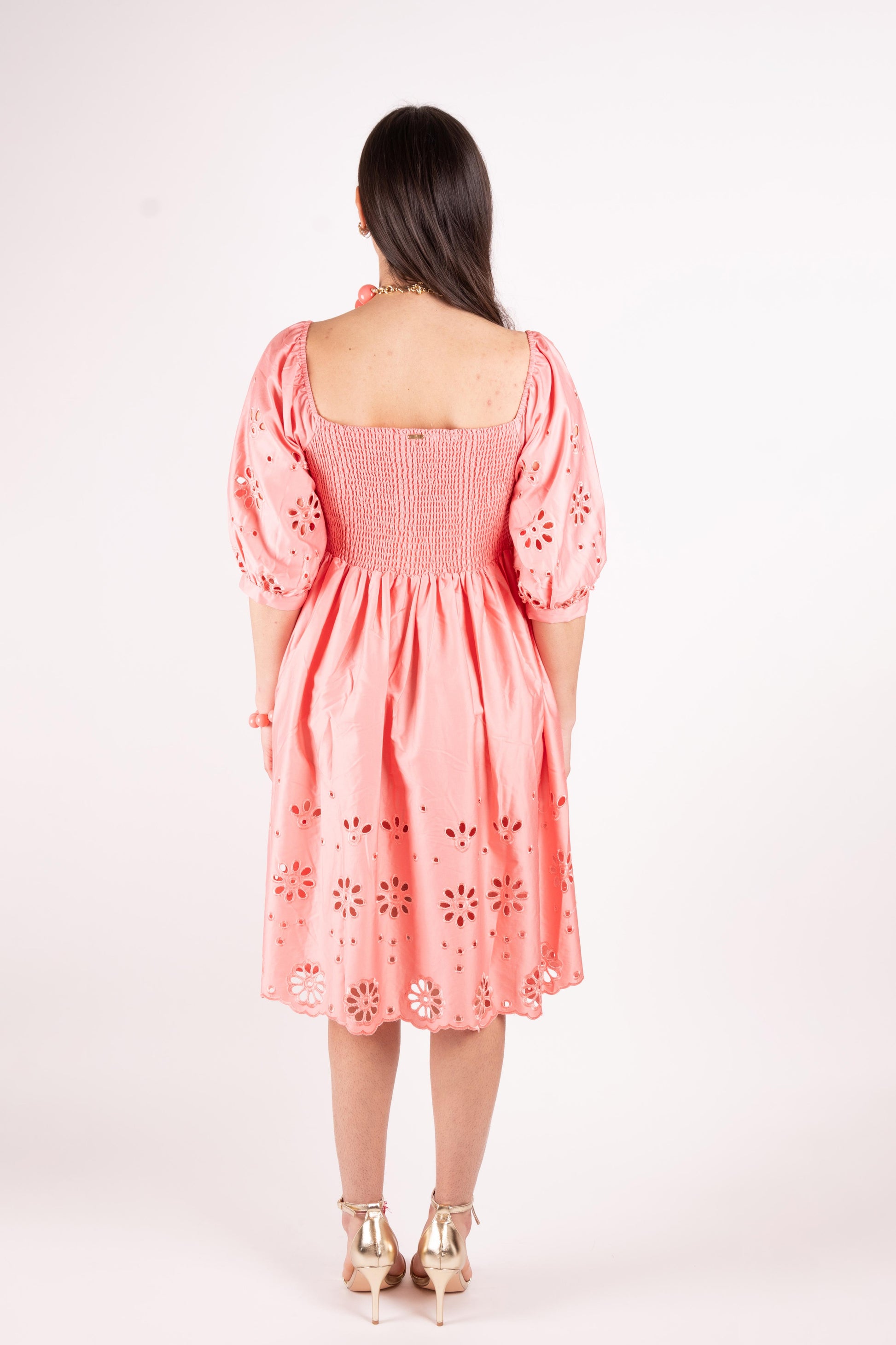Fracomina Abito midi pizzo San Gallo FJ25SD1001W400E5 107 Fracomina Easy chic 