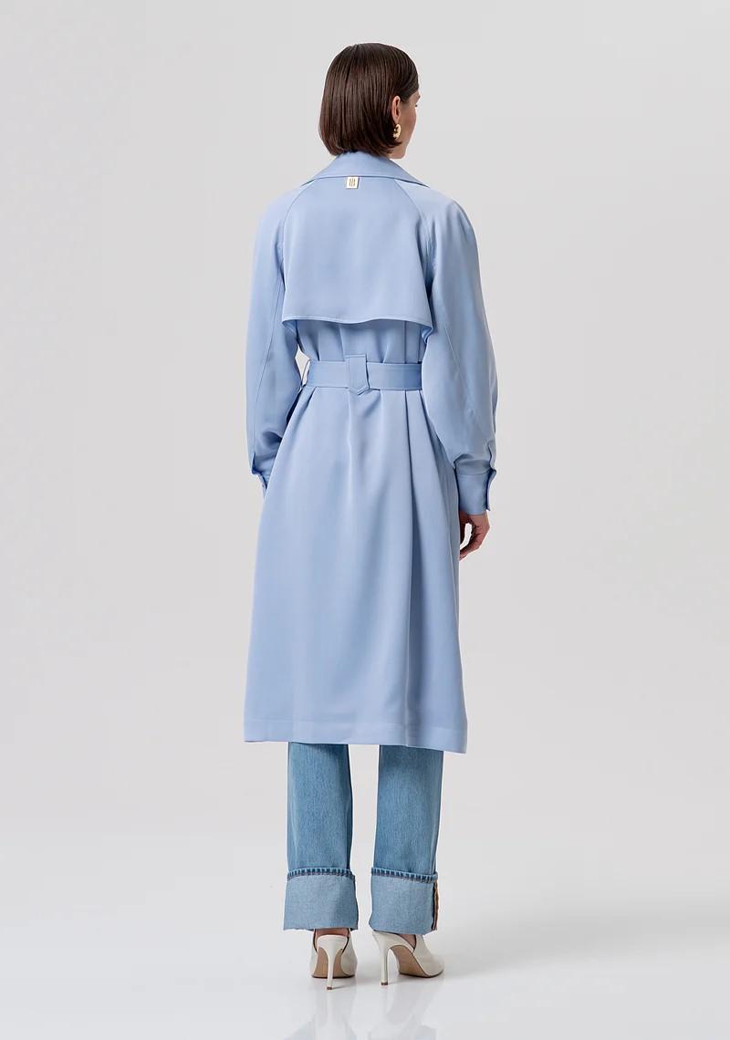 FRACOMINA TRENCH LUNGO IN RASO CON CINTURA FR26SC7003W41101 175 Fracomina Preview 