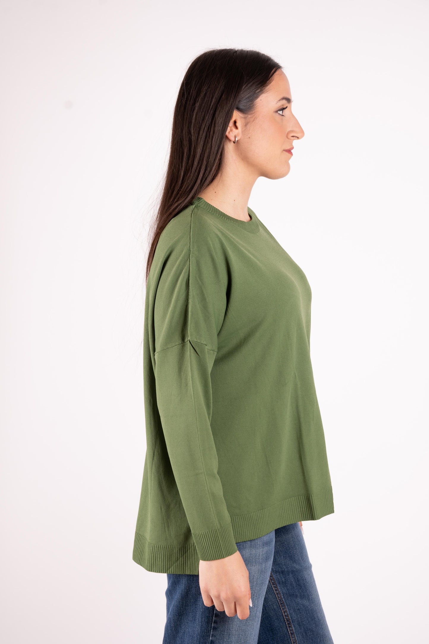 Susy Mix Maglia basic oversize girocollo K271 01 Susy Mix 