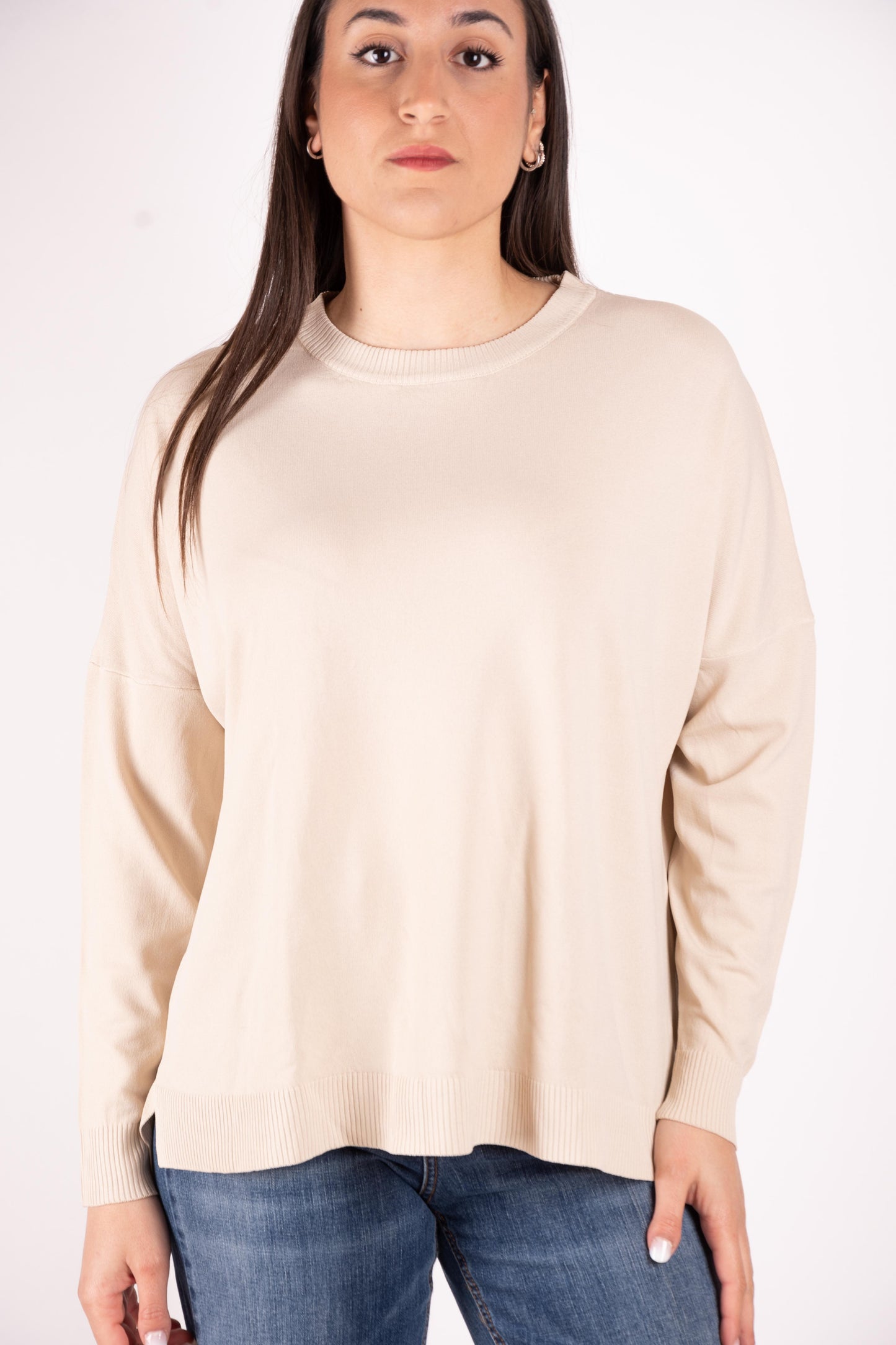 Susy Mix Maglia basic oversize girocollo K271 03 Susy Mix 