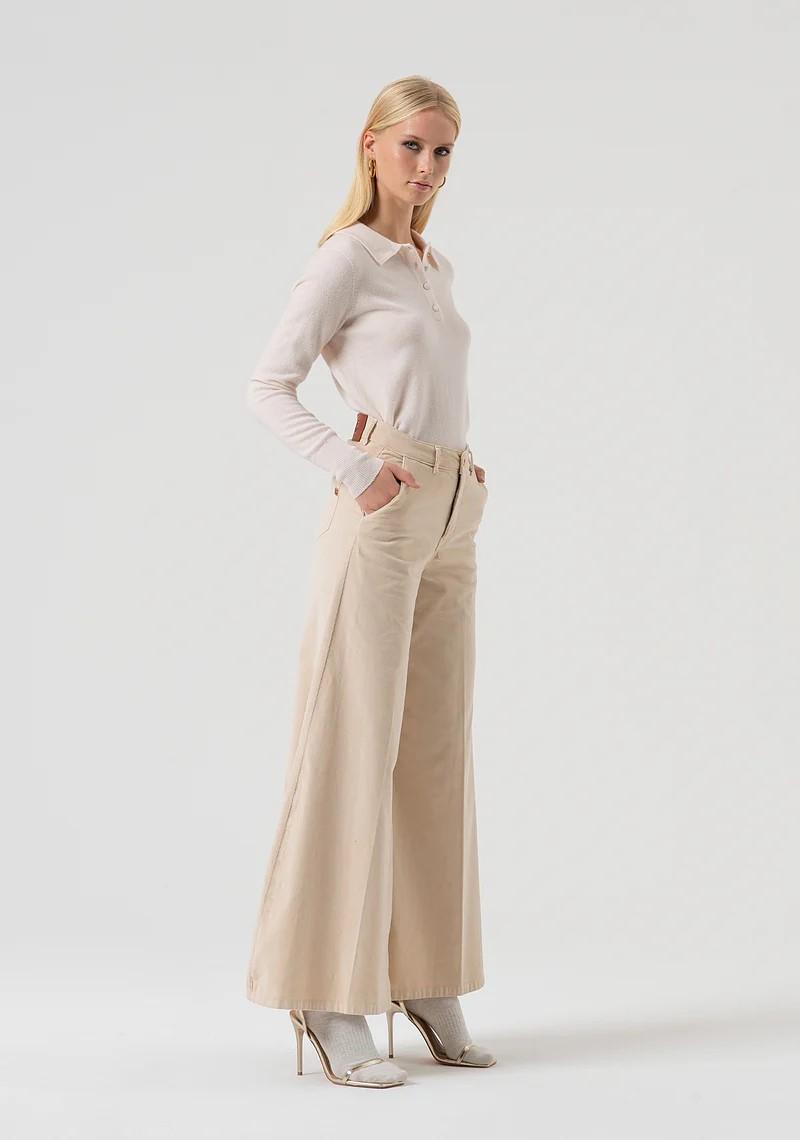 Fracomina Pantalone super flare in velluto 1000 righe FR25WV3014W56901 508 Fracomina Preview 