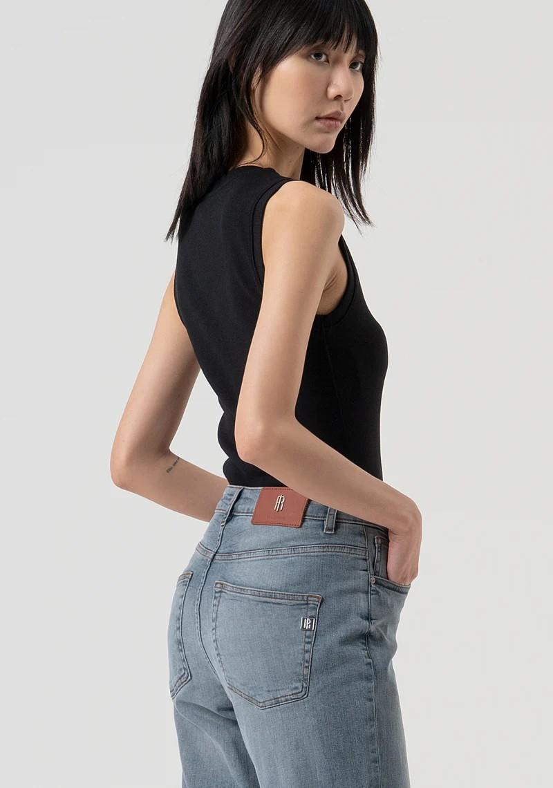 Fracomina Jeans carrot denim blu grey FP25WVD005D46093 C41 Fracomina Jeans 