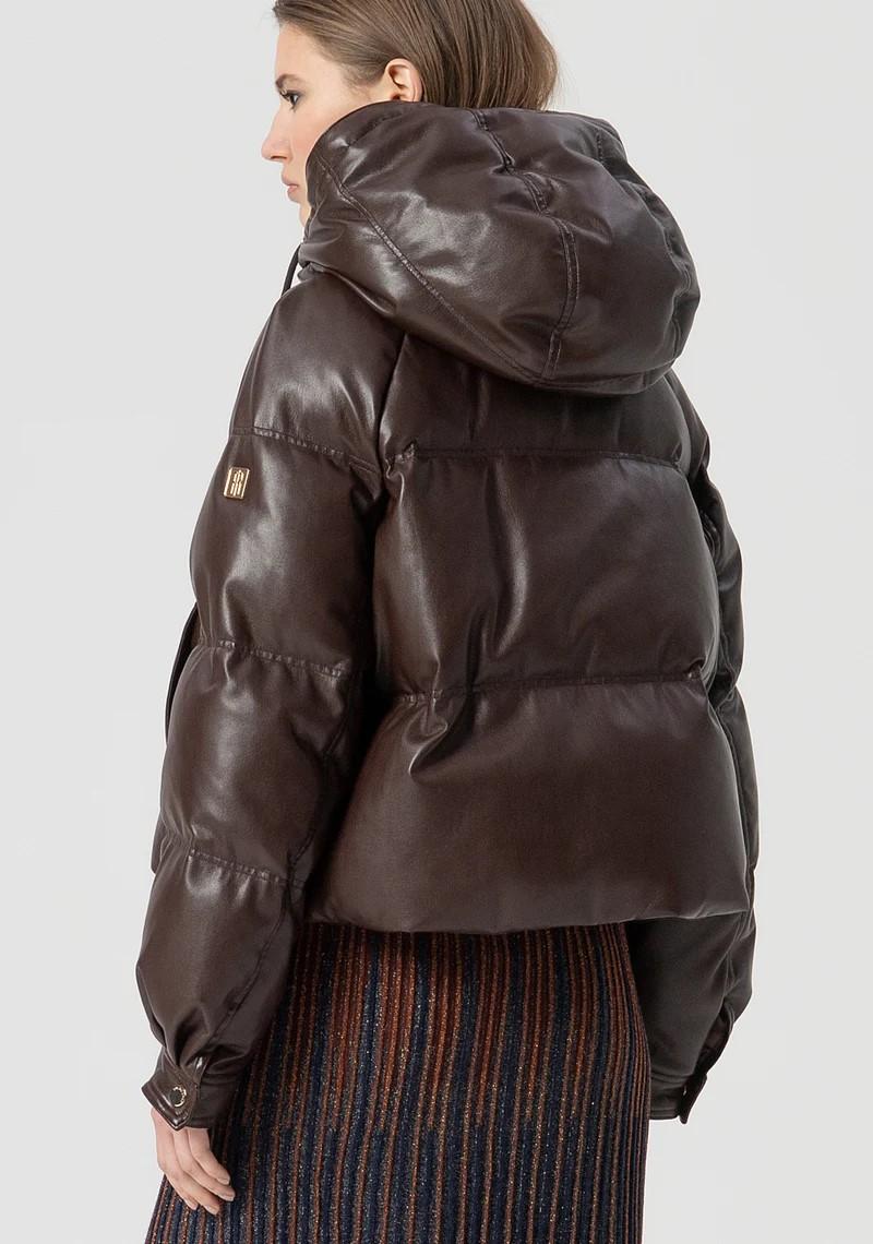 FRACOMINA PIUMINO SIMIL PELLE CROPPED FS25WC3002P41101 091 Fracomina Main 