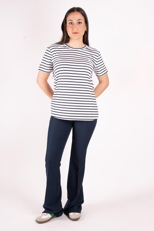 Fracomina T-shirt rigata manica corta FR25ST3045J47901 A52 Fracomina Preview 