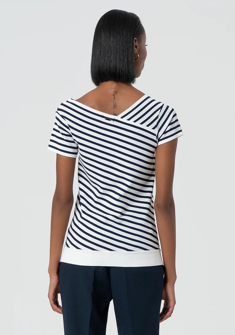 Fracomina Maglia filo rigata scollo FR25ST7032K416N8 957 Fracomina Preview 