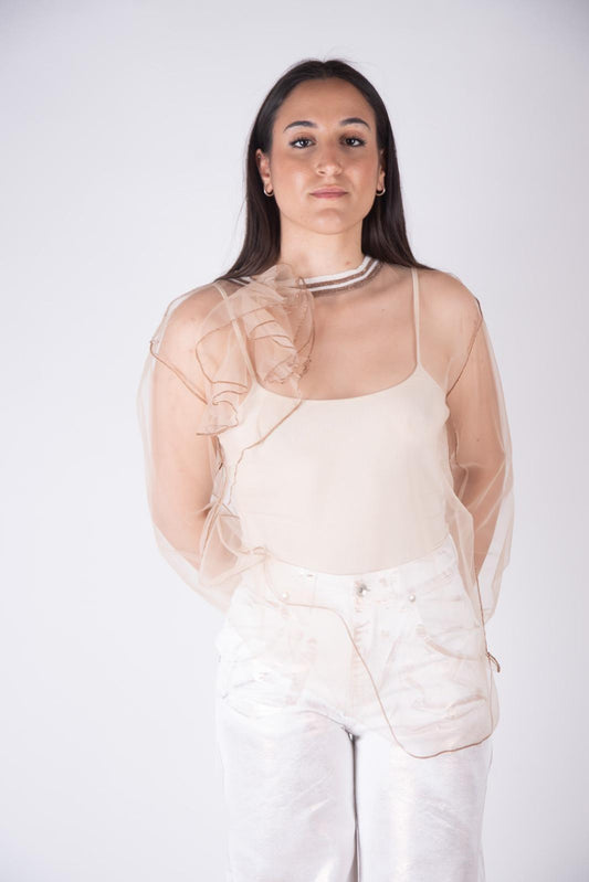 Susy mix èlite maglia in tulle con fiore 24074 01 Susy Mix èlite 